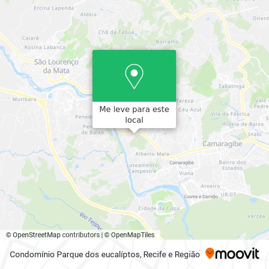 Condomínio Parque dos eucalíptos mapa