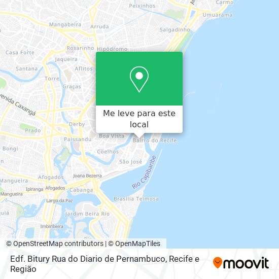 Edf. Bitury Rua do Diario de Pernambuco mapa