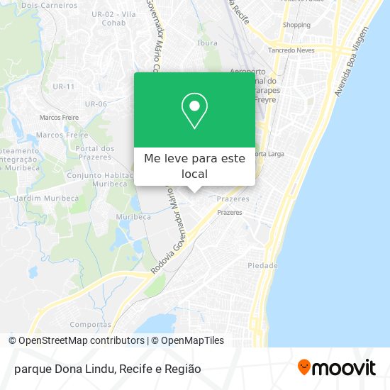 parque Dona Lindu mapa