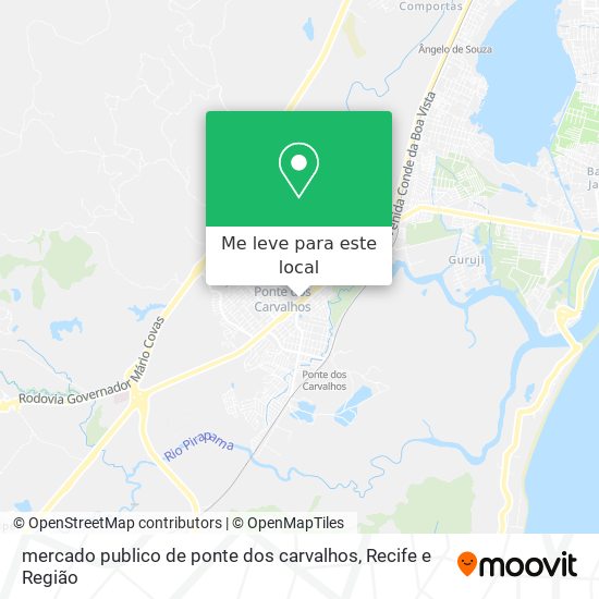 mercado publico de ponte dos carvalhos mapa