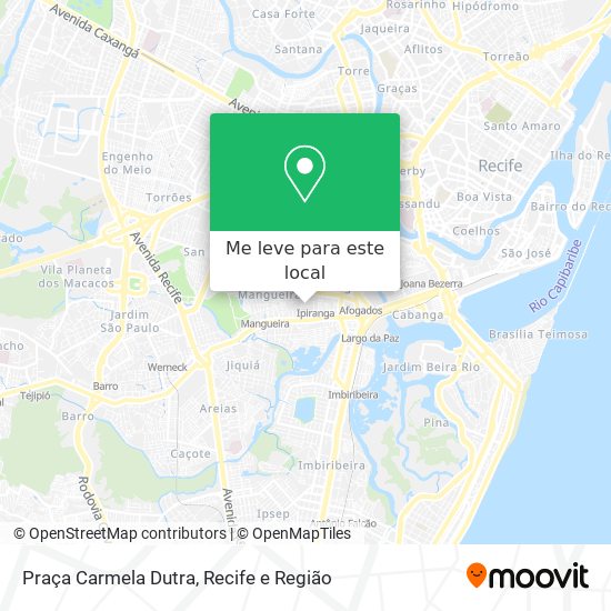 Praça Carmela Dutra mapa