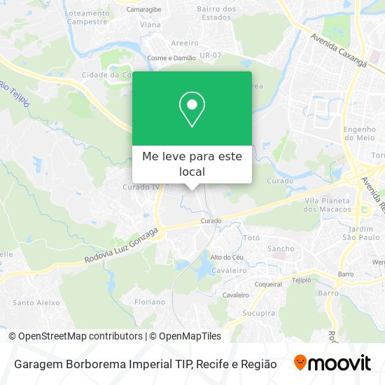 Garagem Borborema Imperial TIP mapa