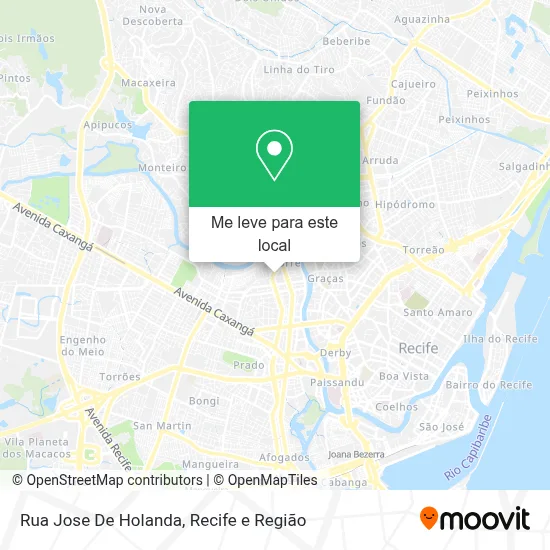 Rua Jose De Holanda mapa