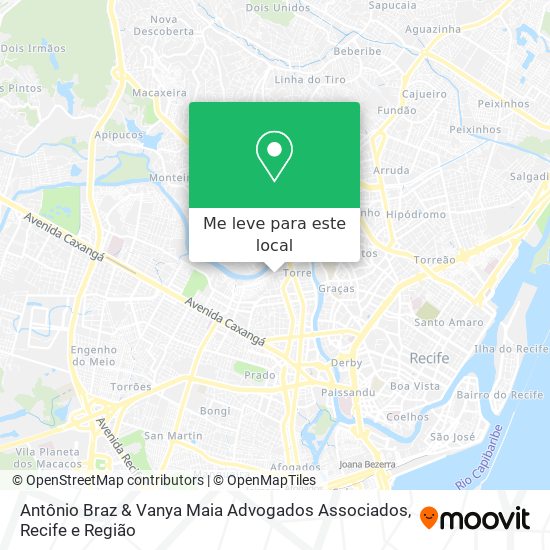 Antônio Braz & Vanya Maia Advogados Associados mapa