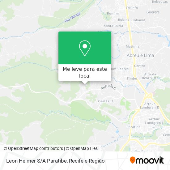 Leon Heimer S/A Paratibe mapa