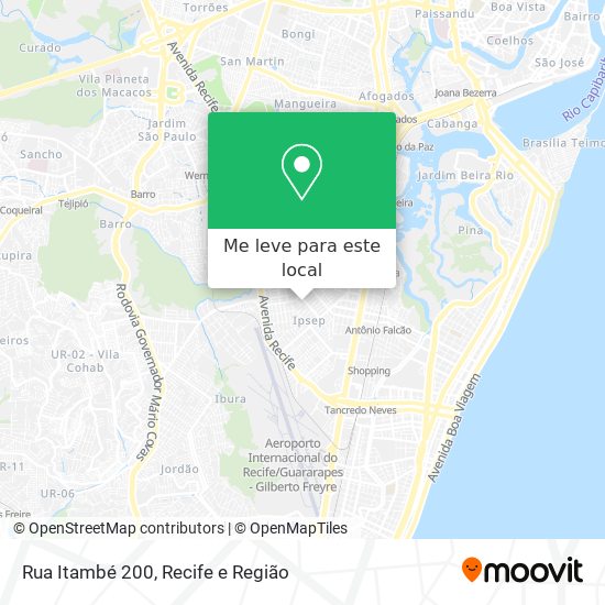 Rua Itambé 200 mapa