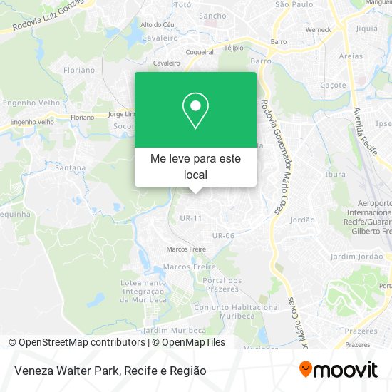 Veneza Walter Park mapa