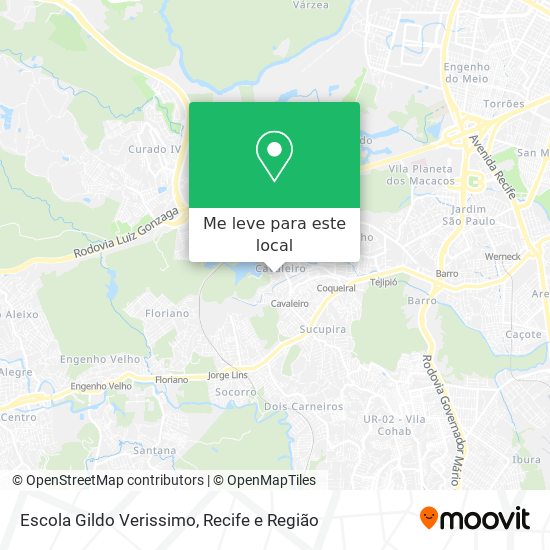 Escola Gildo Verissimo mapa