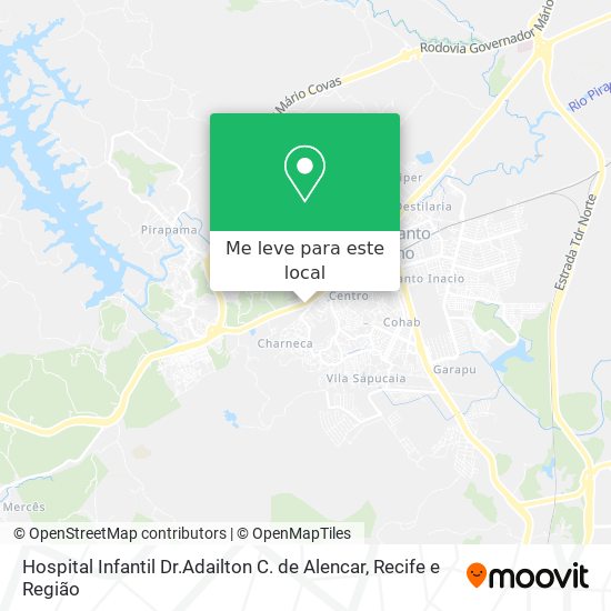 Hospital Infantil Dr.Adailton C. de Alencar mapa