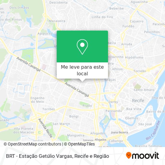 BRT - Estação Getúlio Vargas mapa