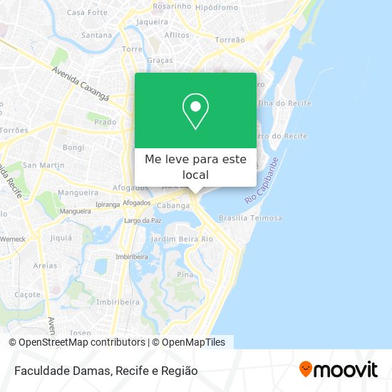 Faculdade Damas mapa