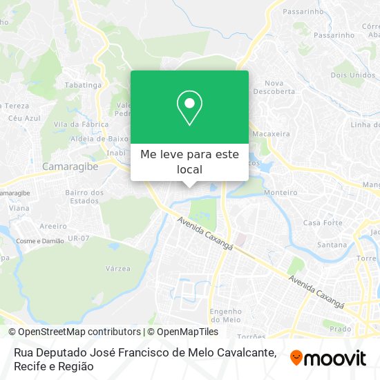 Rua Deputado José Francisco de Melo Cavalcante mapa