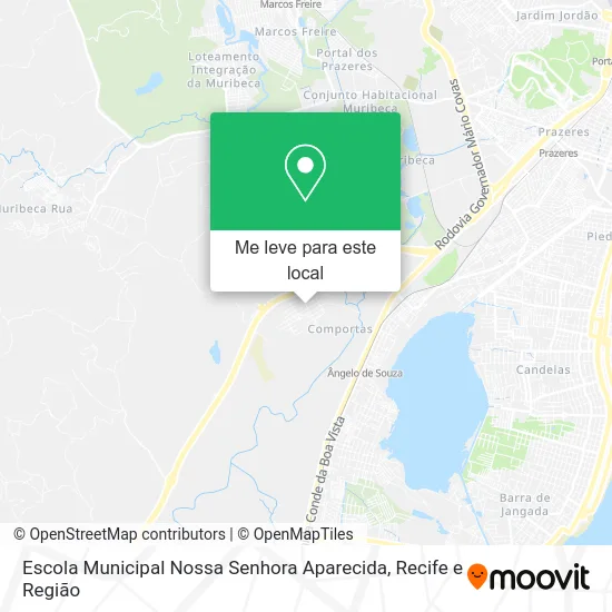 Escola Municipal Nossa Senhora Aparecida mapa