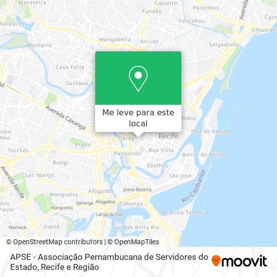 APSE - Associação Pernambucana de Servidores do Estado mapa