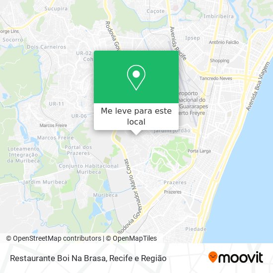 Restaurante Boi Na Brasa mapa