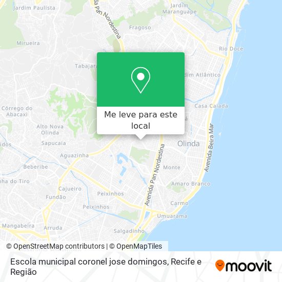 Escola municipal coronel jose domingos mapa