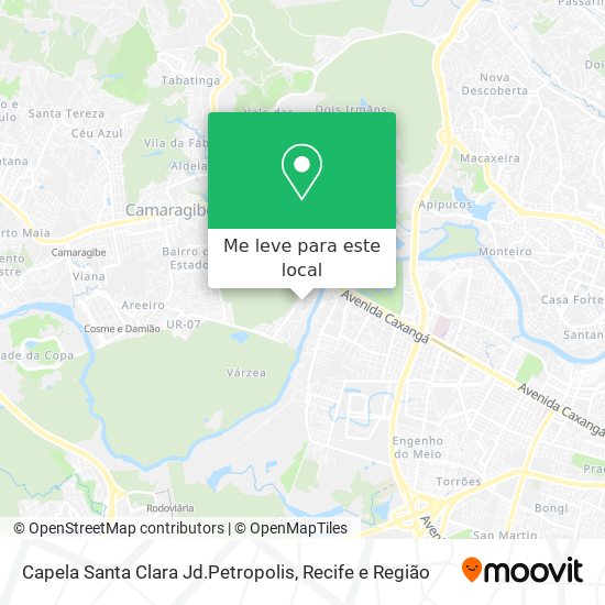 Capela Santa Clara Jd.Petropolis mapa