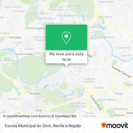Escola Municipal do Dom mapa