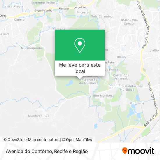 Avenida do Contôrno mapa
