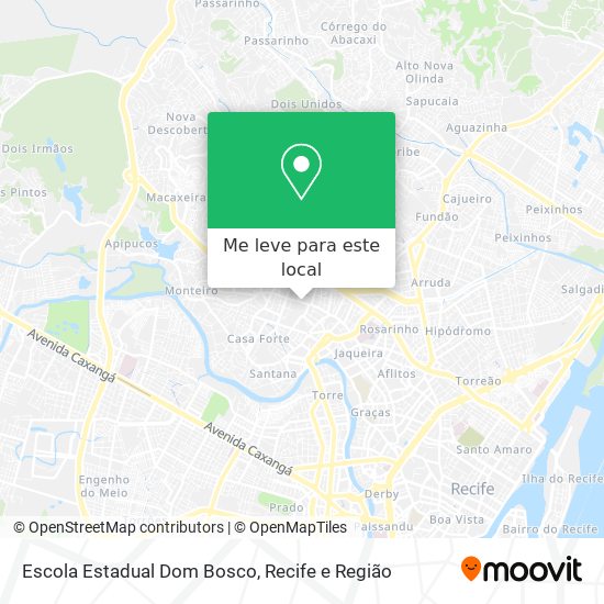 Escola Estadual Dom Bosco mapa