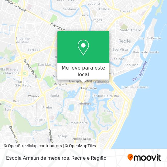 Escola Amauri de medeiros mapa