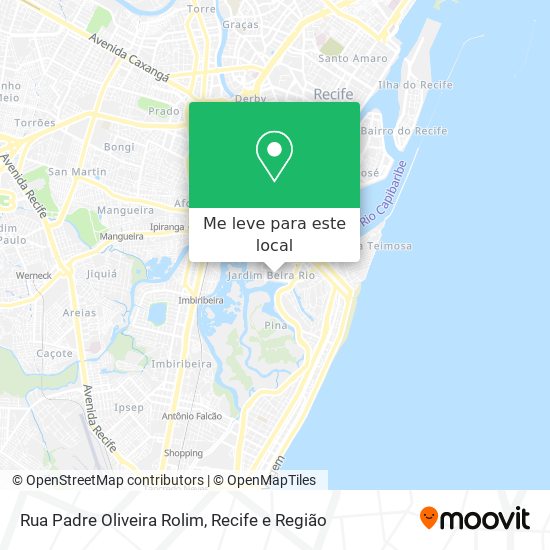 Rua Padre Oliveira Rolim mapa