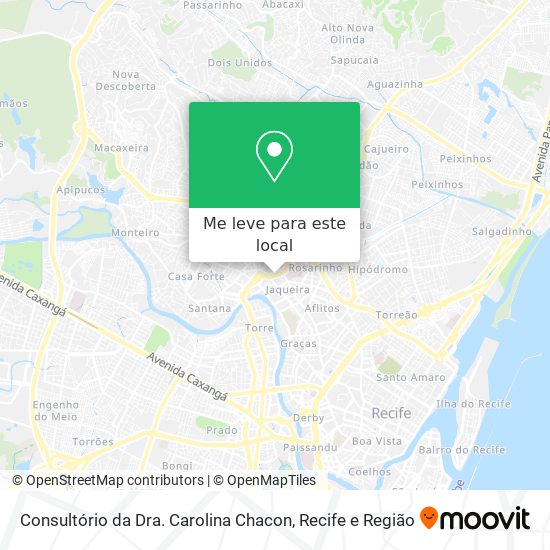 Consultório da Dra. Carolina Chacon mapa