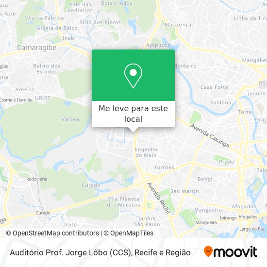 Auditório Prof. Jorge Lôbo (CCS) mapa