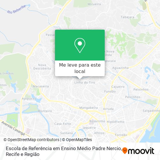 Escola de Referência em Ensino Médio Padre Nercio mapa