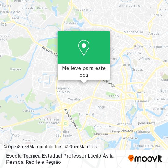 Escola Técnica Estadual Professor Lúcilo Ávila Pessoa mapa