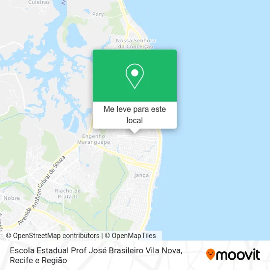 Escola Estadual Prof José Brasileiro Vila Nova mapa