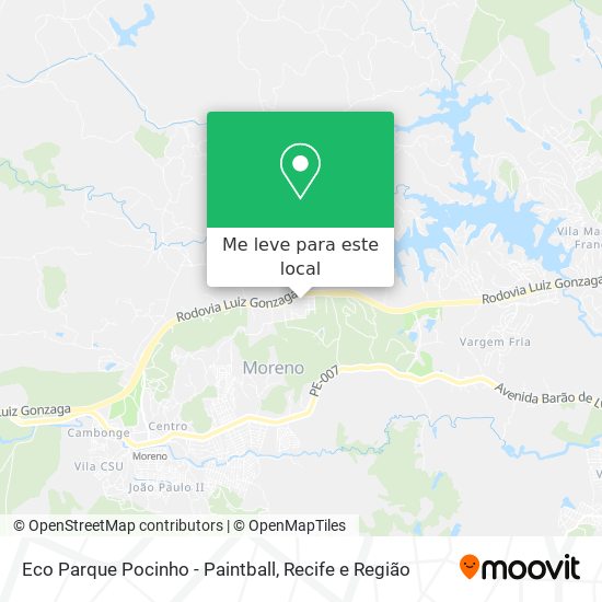 Eco Parque Pocinho - Paintball mapa