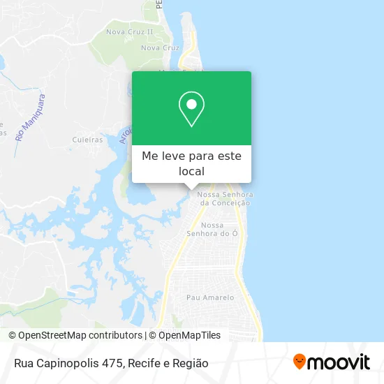 Rua Capinopolis 475 mapa