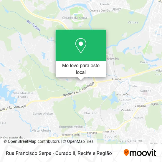 Rua Francisco Serpa - Curado II mapa
