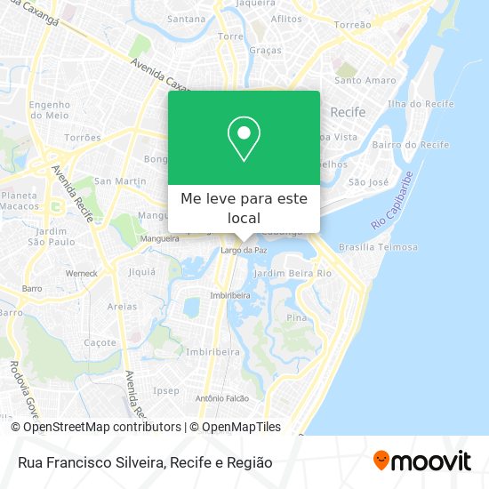 Rua Francisco Silveira mapa