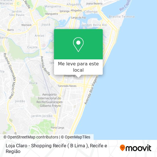 Loja Claro - Shopping Recife ( B Lima ) mapa