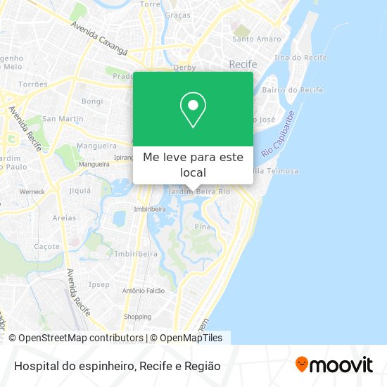 Hospital do espinheiro mapa