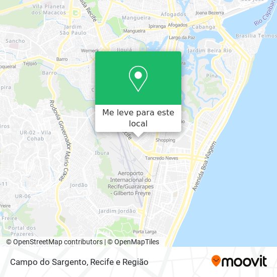 Campo do Sargento mapa