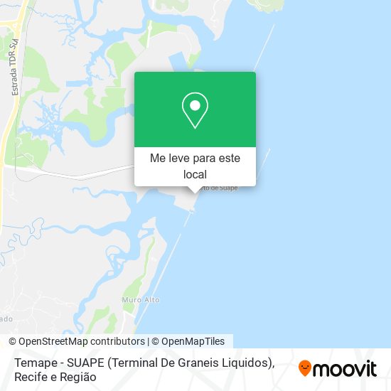 Temape - SUAPE (Terminal De Graneis Liquidos) mapa