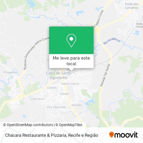 Chácara Restaurante & Pizzaria mapa