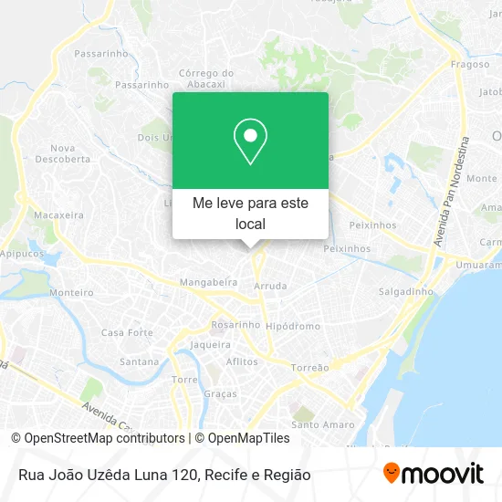 Rua João Uzêda Luna 120 mapa
