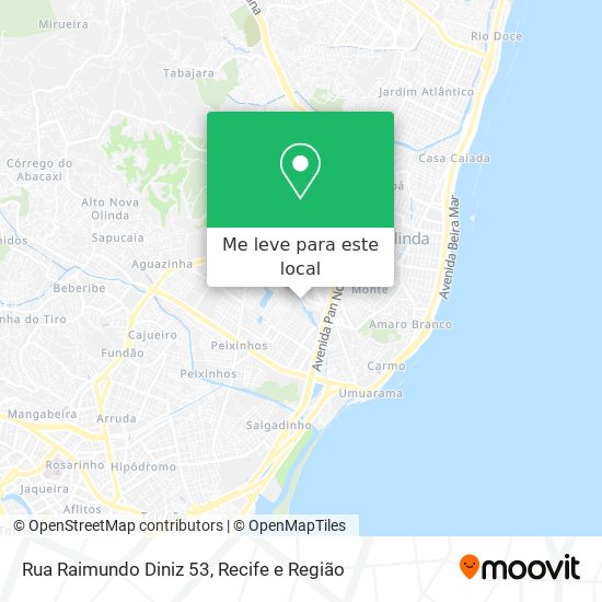 Rua Raimundo Diniz 53 mapa