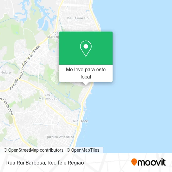 Rua Rui Barbosa mapa