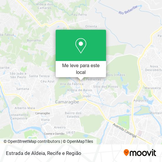 Estrada de Aldeia mapa