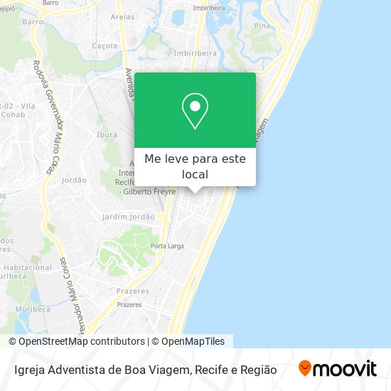 Igreja Adventista de Boa Viagem mapa