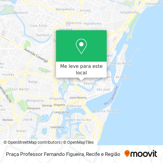 Praça Professor Fernando Figueira mapa