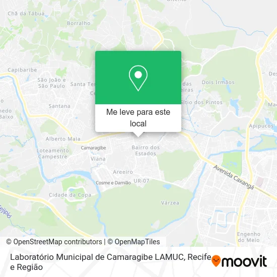 Laboratório Municipal de Camaragibe LAMUC mapa