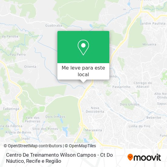 Centro De Treinamento Wilson Campos - Ct Do Náutico mapa