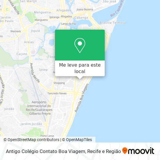Antigo Colégio Contato Boa Viagem mapa