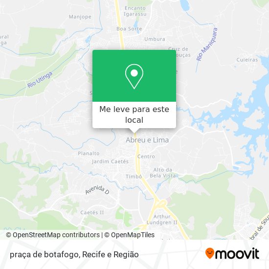 praça de botafogo mapa
